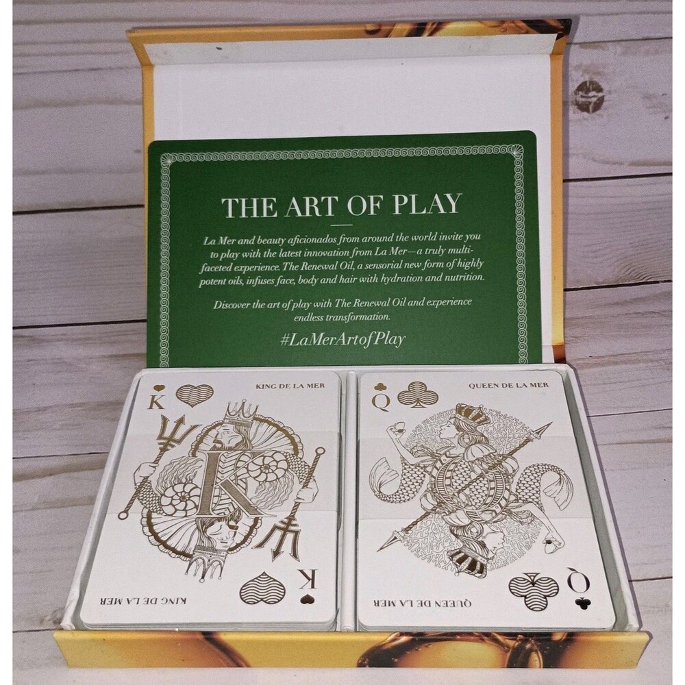 RARE La Mer Playing Cards "The Art Of Play" Promotional Promo PR Swag Skincare